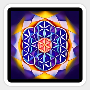 Flower Of Life - Middled Sticker